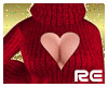 R| Heart Sweater Red