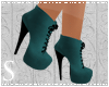 !S! Teal Boot Pumps