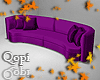 Purple Curved Sofa