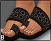 Brown Punch Sandals
