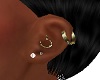 Gold Diamond EarPiercing