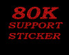 80k support sticker