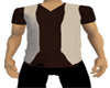 Tan Vest/dark BrownShirt