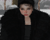 WINTER FUR COAT  BLACK