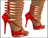 Red Gold Club Heels