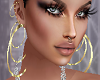 8 Gold Hoop Earrings