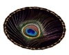 )Peacock round rug(