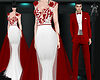 C_F Red White Gown