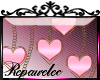 *R* Pink Hearts Sticker
