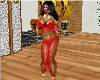 Exotic Dance Outfit-Red