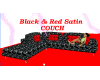 ROs BlackSatin Red Couch