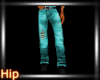 [H] Ripped Teal Jeans