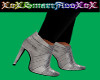 Silver Low ankle Boot