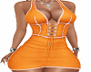 Mimi Orange  Dress