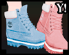 Pink & Bluelight Boots