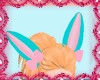 cute , blue bunny ears 