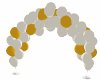 GoldnWhite Balloon Arch