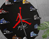 金 Sneakers Wall Clock