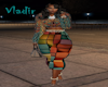 3D Colorblock Skirt
