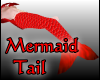 Glowy Red Mermaid Tail