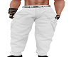 WHITE CARGO PANTS