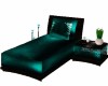 teal patio lounger