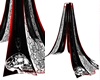 red lack skull curtains