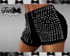 Black Spiked Shorts