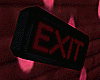 EXIT-Red flashing Sign