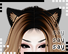 [S] Blonde/Black Cat Ear