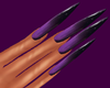 Witch Purple Black Nails