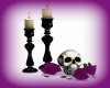 Candles & Skull Lt Prpl