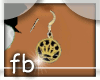 Gold Crown Earrings