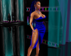 Blue Split Dress