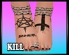 Chained-Tattoed Feet Sil