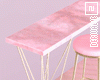 Pink Wall Table