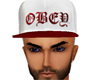 Obey Snapback Red White