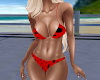 Red W/BlackDots Bikini
