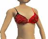 Red/Black Bikini Top