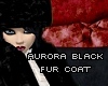 aurora black fur coat