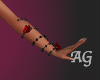 Ruby Red Rose Arm Set V1