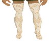 Ivory Cream Lace Boots
