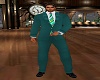 Men's Teal Suit Complete