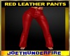 Leather Red Pants
