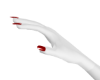 Red nealistic nails gel