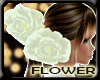  - White Flower On Hair