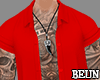 Open Shirt Red
