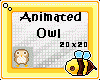 (IZ) Animated Owl Bling