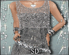 [S]Silver Denim Dress