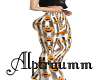 pumpkin flared leggings